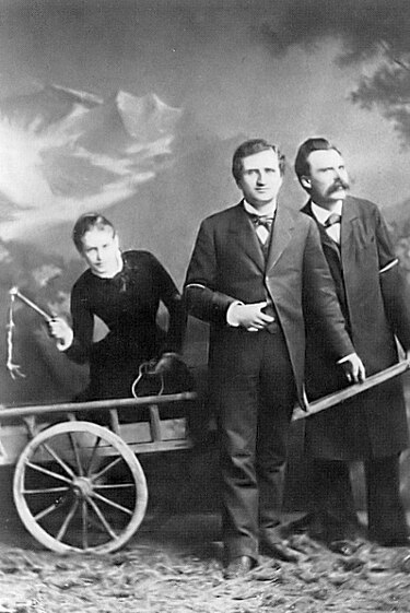 Lou Salomé, Paul Rée ve Nietzsche. 1882, Luzern.